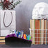 Purple Coffin Makeup Brush Holder |3-Compartment Vanity Organizer and Desk Storage for Lipstick & Eyeshadow Pen| Skincare Cosmetic Display Cases f...