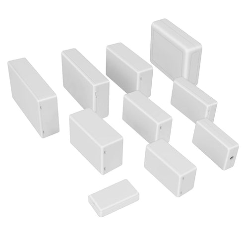 LeMotech Project Box 5 Pieces ABS Plastic Electrical Project Case Small Junction Box for Electronics White 1.97 x 1.10 x 0.59 inch (50 x 28 x 15 m...