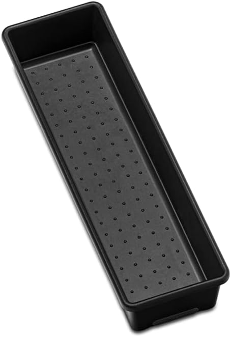 madesmart Antimicrobial Classic 12 x 3 Bin, Drawer Organizer, Multi-Purpose Home Organization, EPA Certified, Carbon, PremiumCarbon...