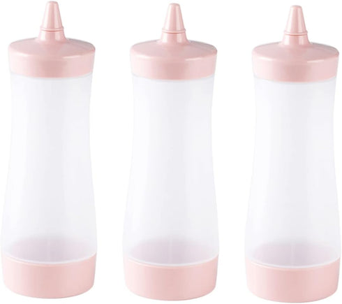 3PCS sauce squeeze bottle oil plastic bottle bbq sauce bottle cooking squeeze bottles small squeeze bottles salad dressing bottles sauce dispenser...