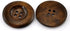 KARMELLING 20PC Wood Sewing Buttons Scrapbooking 4 Holes Round Dark Coffee Buttons 35mm(1-3/8") Dia...