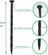25PCS PlasticSpiral Landscape Edging Anchoring Spikes 8-inch, Spiral Nylon Landscape Anchoring Spikes?Landscape Stake for Paver Edging, Weed Barri...