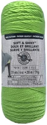 Loops & Threads Soft & Shiny Yarn, 1 Ball, Citrus, 6 ounces......