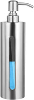 BabyElf Hand Soap Pump Dispenser for Bathroom, Stainless Steel Dish Soap Dispenser for Kitchen, Skinny Premium Rustproof Decorative Liquid Pump Bo...