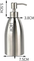 304 Stainless Steel Soap Dispenser 16oz Rust-Proof Liquid Soap Pump Bottle for Kitchen or Bathroom Countertop Hand Dish Lotion Leak-proof (Brushed...