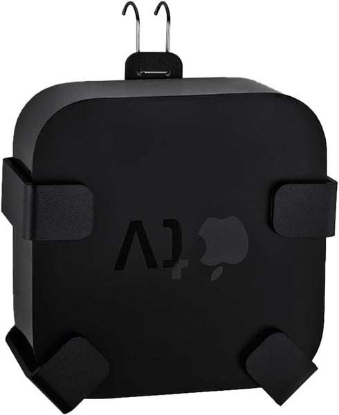 IFCASE Wall/Under Desk/Back of TV Mount Compatible with All Apple TV Generations (Including All 4K Models) (Black)...