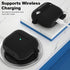 ATUAT Compatible with AirPods 3 Case, Protective Silicone Cover for AirPods 3rd Generation Case 2021, Wireless Charging - Black...