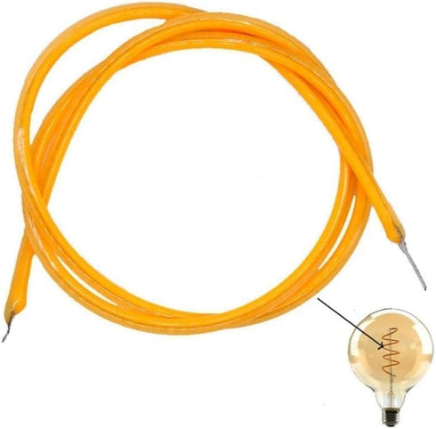 1Pc Red 130mm Edison Bulb 3v Cob LED Filament Flexible Lamp Parts Warm Light Edison Bulb Light Accessories Flexible Filament,Light Bulbs(130mm),LE...