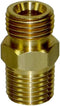 Bedford Precision 12-222 Brass Nipple 1/4" NPS x 1/4" NPT, Rated to 750 PSI for Binks and Devilbiss...