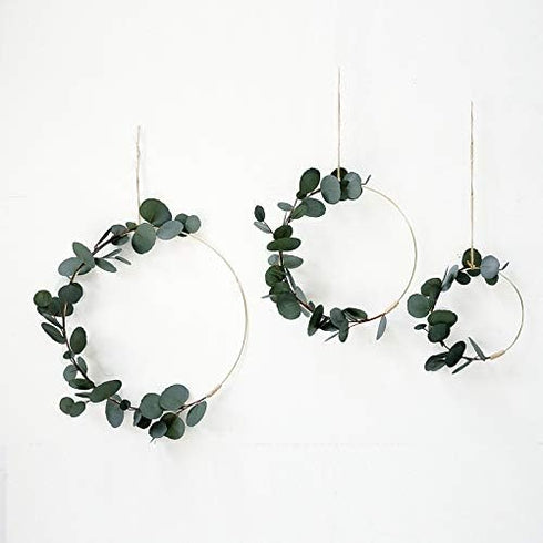 Macrame Hoop Gold Metal Rings for Dream Catcher Crafts (4" 6" 8" 9Pack)...