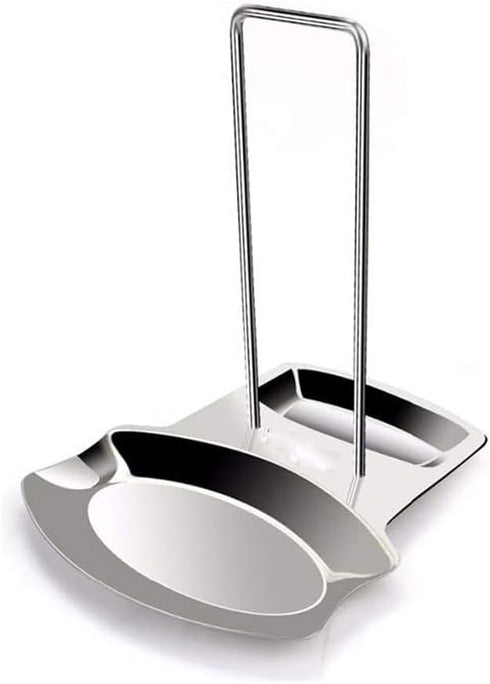 Pot Lid Holder Spoon Rest,Stainless Steel Utensils Pan Pot Cover Lid Rack Stand Organizer,Multifunctional Storage Soup Spoon Rests Rack Kitchen De...