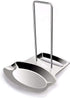 Pot Lid Holder Spoon Rest,Stainless Steel Utensils Pan Pot Cover Lid Rack Stand Organizer,Multifunctional Storage Soup Spoon Rests Rack Kitchen De...