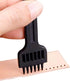 4mm 2/4/6 Claw Tooth Leather Stitching Chisels Round Hole Punching Tool Set for DIY Leather Craft...