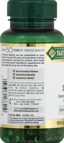 Nature's Bounty, D 2000 Iu Softgels, 150 Count...
