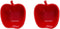 2pcs Dessert Bowls Salad Bowls Porcelain Apple Shape Bowls Dinner Bowls...