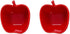 2pcs Dessert Bowls Salad Bowls Porcelain Apple Shape Bowls Dinner Bowls...