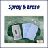 i-SCREAM Whiteboard Spray Eraser - Water Spray Whiteboard Eraser with Detachable, Washable, Reusable Eraser Pad for Teachers, Students in School, ...