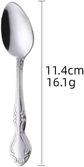 Coffee Spoons Set of 12, Mini Coffee Spoons, Stainless Steel Espresso Spoons, Small Spoons for Dessert, Tea, Appetizer, 4.6 inch, Silver...