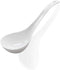 Kslong Pure White Ceramic Soup Ladle - Bone China Big Ladle, Deep Porcelain Flatware, Asian Soup Tureen Spoon 9.4" x 3" Scoops for Household Purpo...
