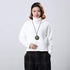 Womens Pendant Necklace Wood Handmade Jewelry Long Rope Sweater Necklace for Woman...