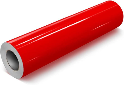 VViViD Red Gloss DECO65 Permanent Adhesive Craft Vinyl for Cricut, Silhouette & Cameo (7ft x 11.8" Roll)...