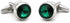 Men's Luxury Crystal Cufflinks Green Color Stone Quality Wedding Cuff Links with Gift Box...