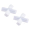 MECCANIXITY Magnetic Stirrer Mixer Stir Bar Rod 30mm(1.18") Cross Shape Coating Magnet White for Laboratory 2Pcs...