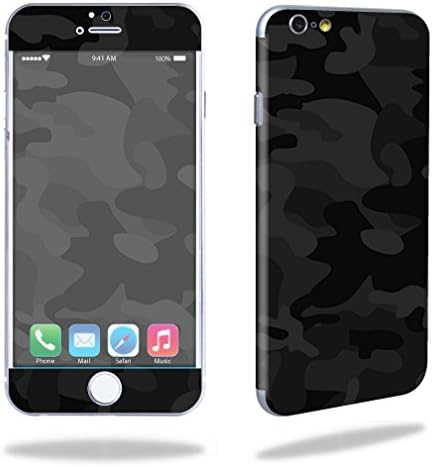 MightySkins Skin Compatible with Apple iPhone 6/6S Cell Phone 4.7" Cover wrap Sticker Skins Black Camo...