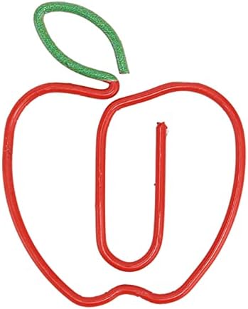 100Pcs Fruit Shaped Paper Clips, Rust Proof Plating Prevent Slip Decorative Paperclips for Document...