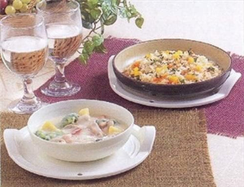 JapanBargain 1932x2, Set of 2 Japanese Microwave Mat Hot Pad Dish Plate Holder Bowl Holder Hot Dish Serving Tray Made in Japan (2)...