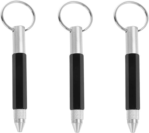 3 Pieces Multi tool Pen 6-in-1 Stylus Pen,Small Mini Scale Spirit Level Touch Pen,Stylus Pen,Level and Ruler for Pen Accessory......