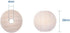 Kissitty 100Pcs 3/4" Diameter (20mm) Natural Unfinished Large Wood Beads Original Color Wooden Ball Spacer Loose Beads 18mm Thick for DIY Craft Je...