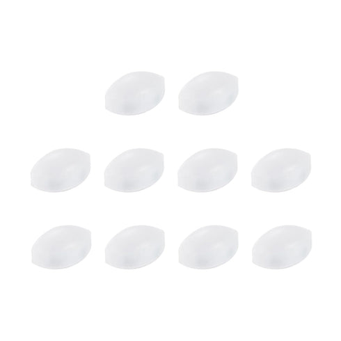 MECCANIXITY Magnetic Stirrer Mixer Stir Bar Rod 10mm(0.39") x6mm Olive Shape PTFE Coating Magnet White for Laboratory 10Pcs...