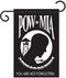 12x18 POW MIA Not Forgotten Garden Flag Nylon Embroidered Military Veteran...
