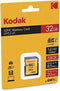 KODAK Premium Memory Card 32GB, 85MBs Read Speed, 25MBs Write Speed, Compatible with SDHC and SDXC standart - EKMSD32GHC10K...