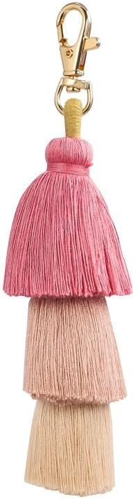 POYAMUSE Boho Colorful Tassel Keychain - Bohemian Layered Fringe Key Ring for Women Girls Car Key Handbag Purse...