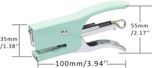 1PC Mini Plier Stapler Cute Handheld Desktop Stapler Mint Green Stapler Metal Hand Held Plier Stapler for Desk, Heavy Duty Office Stapler for Desk...