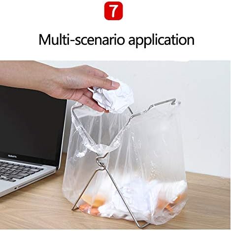 Desktop Trash Bag Holder,Small Garbage Bag Rack,Home Kitchen Countertop Folding Trash Bag Bracket Organizer Dishcloth Towel Rack...