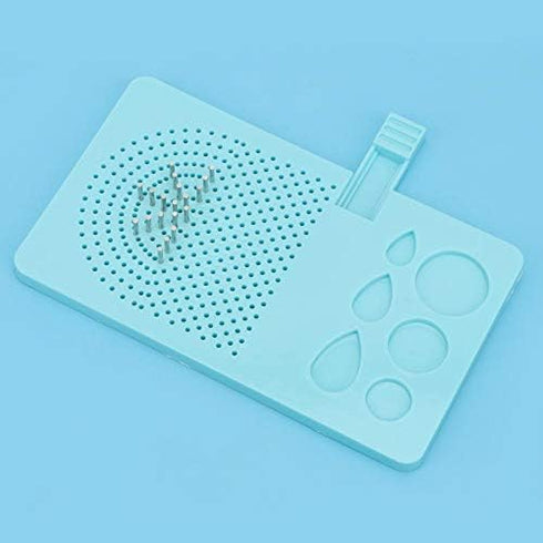 Guide Quilling Board, 6.1x3.6inch Quilling Tool Quil Board with Pins Storage Box, 20 Roots Needle Plate DIY Grid Tool for Paper Crafting...