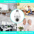 Light Bulb Security Camera Home Wireless WiFi Camera Surveillance Camera Baby Monitor Nanny Cam Pet Camera Video Recording with Audio Remote Contr...