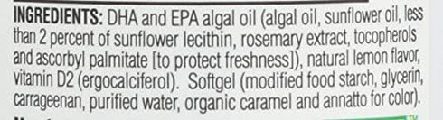 Spectrum Essentials Soft Gels, Vegan Ultra Omega-3 EPA and DHA with Vitamin D, 60 Count...