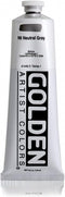 Golden Heavy Body Acrylic - Neutral Gray N6 5oz tube...