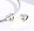January-December 12 Months Colors Birthstone Crystal Happy Birthday Heart Charms For Charm Bracelets Necklace...