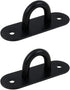 Stainless Steel Heavy Duty Ceiling Hooks with Screws and Plastic Anchors, Wall Mount Pad Eye Plate Top Hook Hanging Hardware for Yoga Hammock Swin...