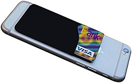 Phone Card Holder Sockets, Silicone Adhesive Stick-on ID Credit Card Wallet Phone Case Pouch Sleeve Pocket for Most of Smartphones (Hot Pink)...