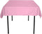 Square Tablecloth - 54 x 54 Inch Pink - Polyester - Perfect for 6 Foot Table, Parties, Holidays & More...