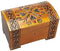 Four Hearts Handmade Wooden Box Polish Jewelry Keepsake Treasure Chest Classic Design...