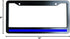Thin Blue Line License Plate Frame - Metal Car Tag Sign for Women/Men, Standard 6x12 2-Hole and Screws Fits US & Canada...