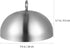 HEMOTON Cheese Melting Dome Stainless Steel Steam Basting Cover Heavy Duty Anti Oil Splashing Food Cover Dish Lid for Griddle Grill Restaurant Hom...
