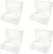 5 Pcs Plastic Beads Storage Boxes Rectangular Empty Mini Organizer Boxes Clear Reusable Craft Containers with Hinged Lids for Small Items...